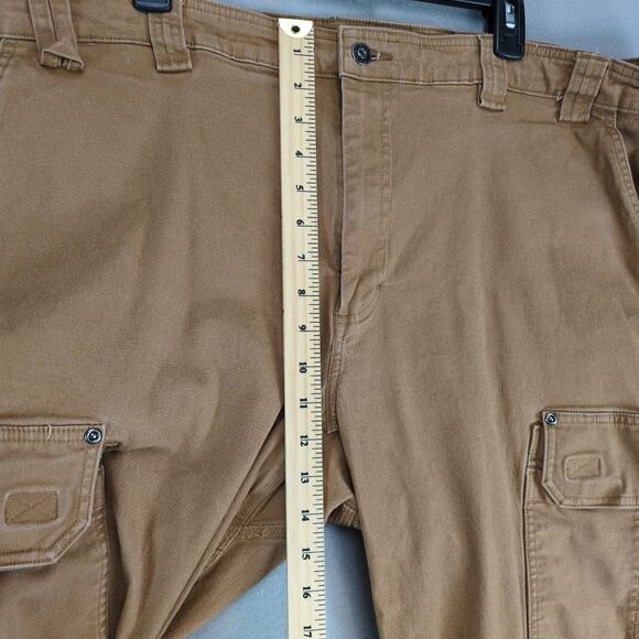 Duluth Trading Flex Fire Hose Cargo Work Pants Men's 44x28 Relaxed Fit 45507 Tan - Picture 8 of 10